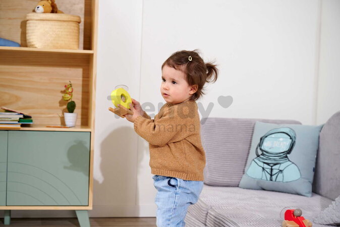 Drevená helikoptéra a lietadlo Plane and Heli Eichhorn s otáčateľným rotorom od 12 mes