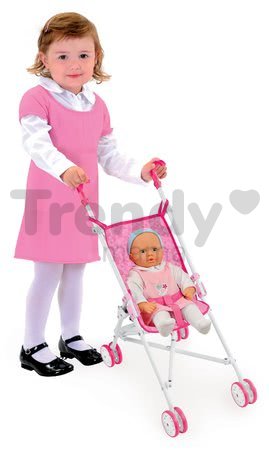 Kočík pre bábiku golfky Disney Princezné Smoby (57 cm rúčka) ružový od 24 mes