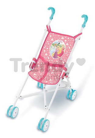 Kočík skladací golfky Princezné Disney Smoby pre 42 cm bábiku (výška rúčky 57,5 cm) ružový od 24 mes