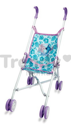 Kočík golfky skladací Stitch Foldable PushChair Smoby pre 42 cm bábiku s textilným poťahom od 24 mes