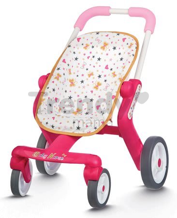 Kočík pre bábiku Baby Nurse Zlatá edícia Smoby s otočnými kolieskami (53,5 cm rúčka) od 18 mes