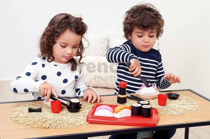 Potraviny do kuchynky Sushi 100% Chef Écoiffier 23 doplnkov v dóze od 18 mes