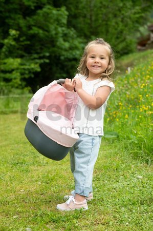 Kočík trojkombinácia Powder Pink 3in1 Maxi Cosi&Quinny Smoby hlboký a športový a prenosná postieľka pre 42 cm bábiku