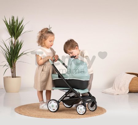 Kočík trojkombinácia Maxi Cosi 3in1 Pushchair+Pram Sage Smoby hlboký/športový/prenosná postieľka pre 42 cm bábiku olivový