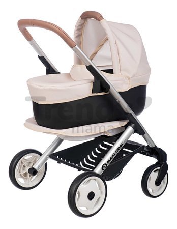 Kočík trojkombinácia Puschair Sandy Maxi Cosi&Quinny Smoby hlboký športový a prenosná postieľka pre 42 cm bábiku výška rúčka 64 cm