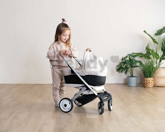 Kočík trojkombinácia Puschair Sandy Maxi Cosi&Quinny Smoby hlboký športový a prenosná postieľka pre 42 cm bábiku výška rúčka 64 cm