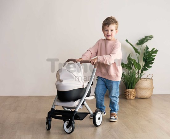 Kočík trojkombinácia Puschair Sandy Maxi Cosi&Quinny Smoby hlboký športový a prenosná postieľka pre 42 cm bábiku výška rúčka 64 cm