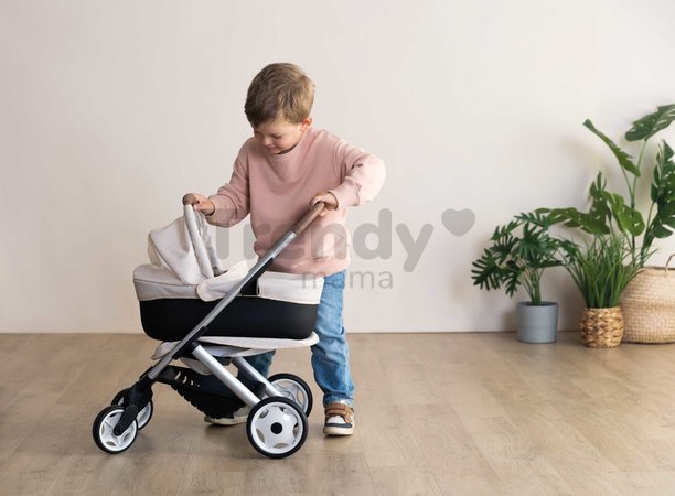 Kočík trojkombinácia Puschair Sandy Maxi Cosi&Quinny Smoby hlboký športový a prenosná postieľka pre 42 cm bábiku výška rúčka 64 cm