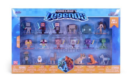 Figúrky zberateľské Minecraft Nano Jada kovové sada 18 druhov výška 4 cm