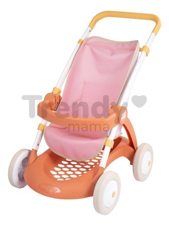 Kočík športový s textilným poťahom Pushchair Soft Baby Nurse Smoby pre 42 cm bábiku výška rúčky 58 cm od 18 mes