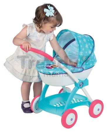 Kočík pre bábiku Frozen Smoby hlboký (58 cm rúčka) od 18 mes