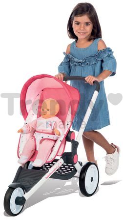 Športový kočík Trio Pastel Maxi Cosi & Quinny Jogger Smoby polohovateľný so strieškou a gumenými kolesami