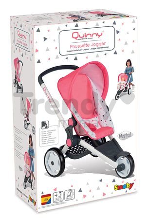 Športový kočík Trio Pastel Maxi Cosi & Quinny Jogger Smoby polohovateľný so strieškou a gumenými kolesami