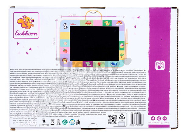 Drevená tabuľa na kreslenie LCD Drawing Board Eichhorn s dreveným perom a tlačidlom na zmazanie