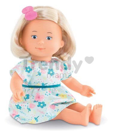Bábika kvetinková Jasmine Florolle Ma Premiere Poupée Corolle s modrými očami 32 cm blondínka od 18 mes