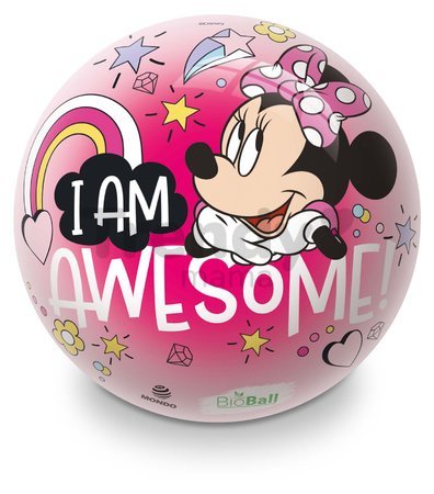 Rozprávková lopta Minnie Mondo gumená 23 cm