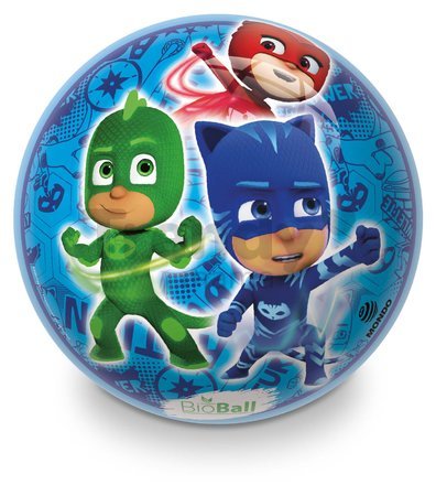 Gumová rozprávková lopta PJ Masks Mondo 23 cm modrá