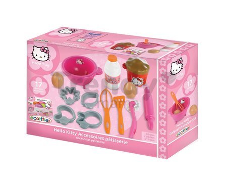 Set na pečenie sladkostí Hello Kitty Écoiffier so 17 doplnkami od 18 mes