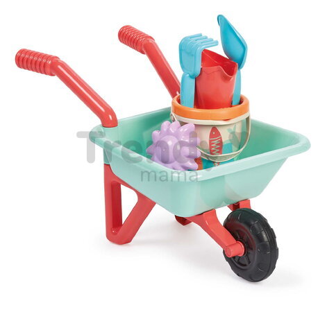 Fúrik s vedro setom Garnished Wheelbarrow Écoiffier s krhlou a formičkou 5 doplnkov od 18 mes