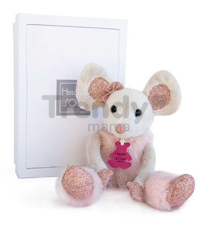 Plyšová myška Star Mouse Histoire d’ Ours v darčekovom balení ružová 25 cm od 0 mes