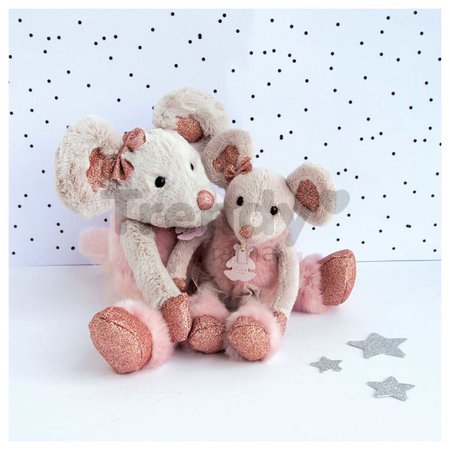 Plyšová myška Star Mouse Histoire d’ Ours v darčekovom balení ružová 25 cm od 0 mes