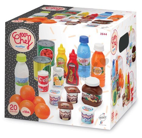 Potraviny do kuchynky 100 % Chef Écoiffier 20 dielov od 18 mes