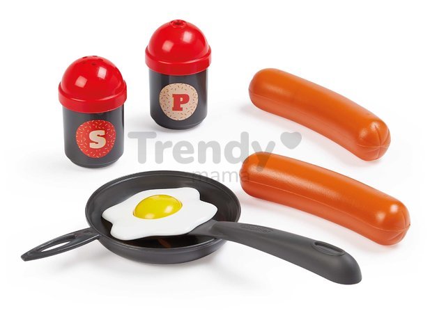 Potraviny s riadíkom do kuchynky 100% Chef Écoiffier s jedlom ovocím a zeleninou 100 dielový set od 18 mes
