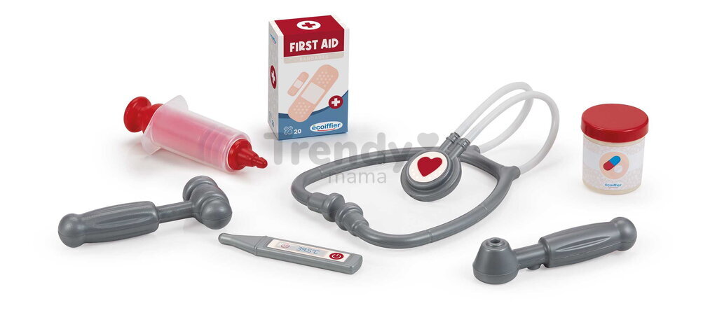 Lekársky kufrík  Doctor´s case Écoiffier 7 doplnkov so stetoskopom od 18 mes ECO269
