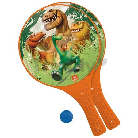 Plážový tenis Dobrý Dinosaurus Mondo s 2 raketami a loptičkou