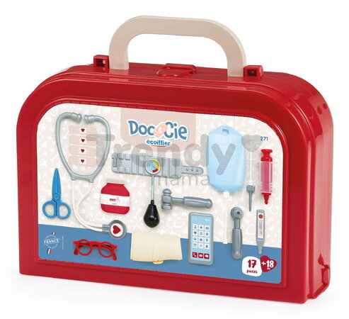 Lekársky kufrík Luxury Doctor´s Case Écoiffier 17 doplnkov s tlakomerom od 18 mes ECO271
