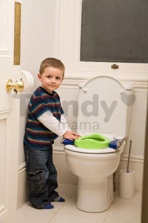 Cestovný nočník/redukcia na WC Potette Plus zeleno-modrý od 15 mesiacov