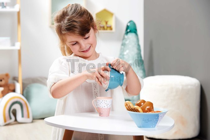 Jedálenská súprava v dóze Breakfast Box Vert Azur Écoiffier s jedlom 35 dielov od 18 mes