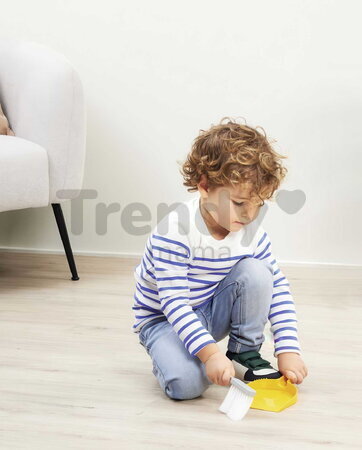 Upratovacia súprava vo vedre Cleaning Bucket Set Écoiffier 5 doplnkov s lopatkou metličkou a stierkou na okná