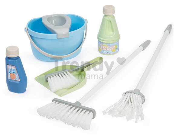 Upratovací vozík s vysávačom Clean Home Écoiffier s metlou a vedrom 9 doplnkov od 3 rokov ECO2779