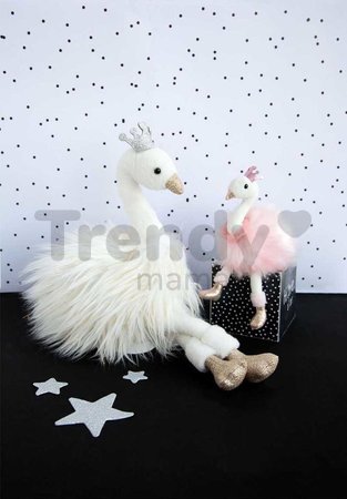 Plyšová labuť kľúčenka Pink Swan Key Ring Histoire d’ Ours ružová 12 cm od 24 mes