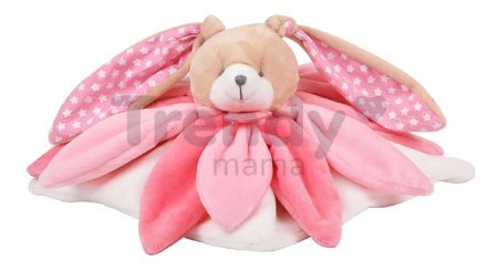 Plyšový zajačik na maznanie Bunny Pink Collector Doudou et Compagnie v darčekovom balení ružový 28 cm od 0 mes
