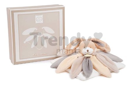 Plyšový zajačik na maznanie Bunny Brown Collector Doudou et Compagnie v darčekovom balení hnedý 28 cm od 0 mes