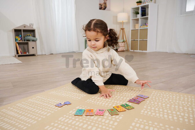 Drevené puzzle s číslami Games Numbers Account Eichhorn 20 dielikov s obrázkami zvieratiek a objektov od 24 mes