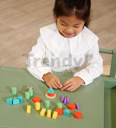 Drevené kocky stohovateľné Staple Game Eichhorn 27 dielov s podložkou