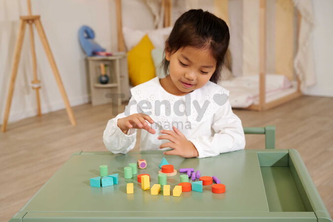 Drevené kocky stohovateľné Staple Game Eichhorn 27 dielov s podložkou