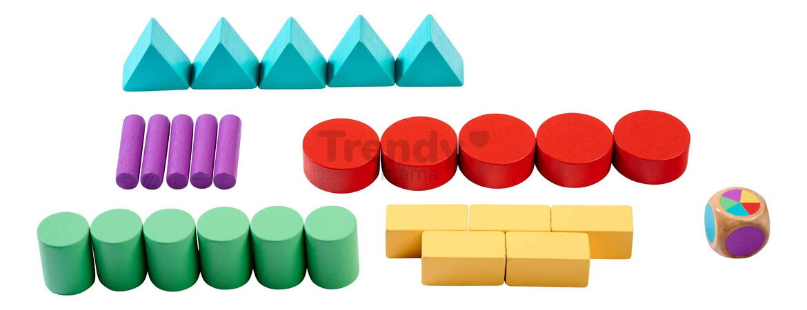 Drevené kocky stohovateľné Staple Game Eichhorn 27 dielov s podložkou