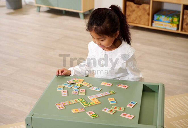 Drevené domino Zvieratká a objekty Games Eichhorn 28 dielikov