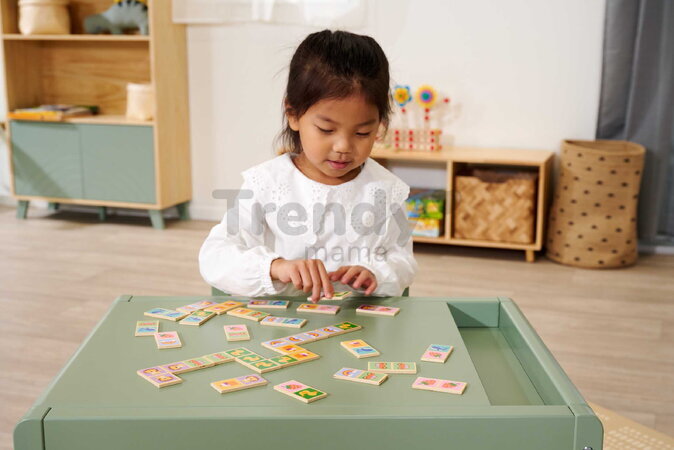 Drevené domino Zvieratká a objekty Games Eichhorn 28 dielikov