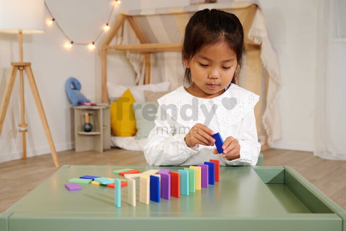 Drevená hra Domino Ralley Eichhorn 28 farebných dielikov od 24 mes