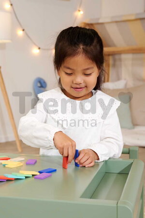 Drevená hra Domino Ralley Eichhorn 28 farebných dielikov od 24 mes