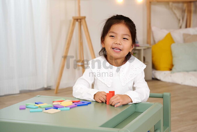 Drevená hra Domino Ralley Eichhorn 28 farebných dielikov od 24 mes