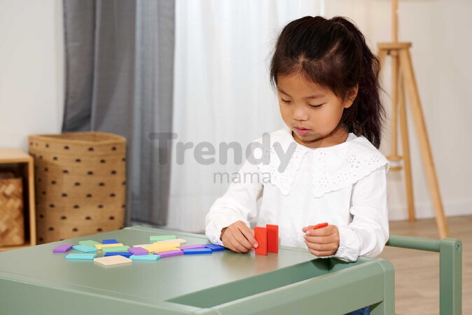 Drevená hra Domino Ralley Eichhorn 28 farebných dielikov od 24 mes