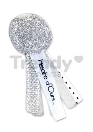 Plyšový medvedík Ours Charms White Histoire d’ Ours v darčekovom balení biely 24 cm od 0 mes