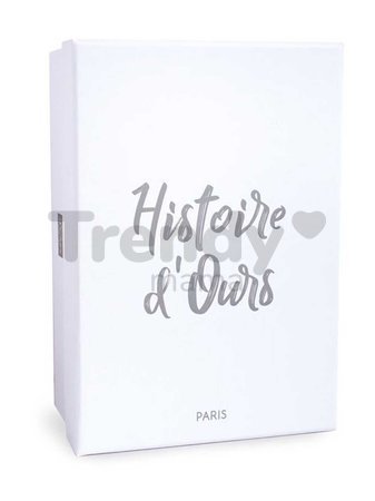 Plyšový medvedík Ours Charms White Histoire d’ Ours v darčekovom balení biely 24 cm od 0 mes