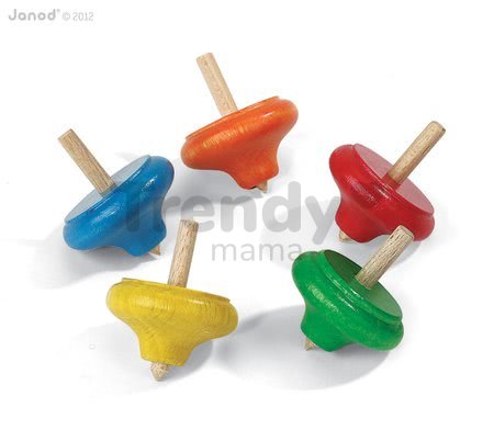 Drevená tradičná hračka Classical Spinning Tops Janod od 5 rokov